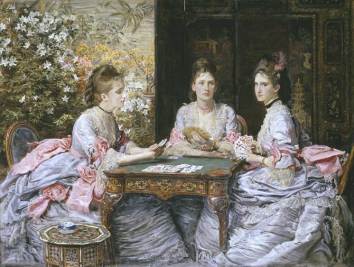 Hearts are Trumps 1872 by Sir John Everett Millais, Bt 1829-1896